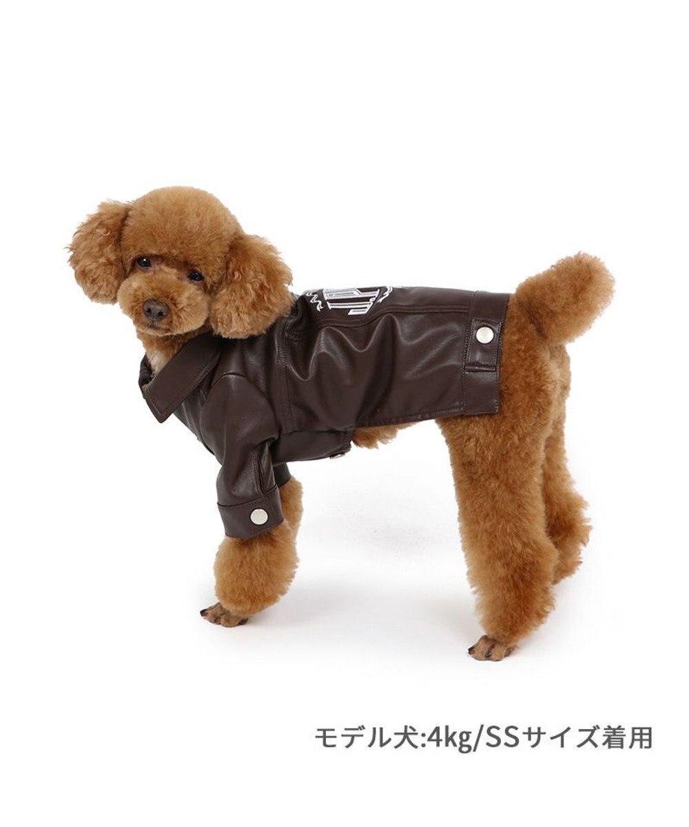 PET PARADISE J.PRESS フェイクレザー ジャケット 小型犬 