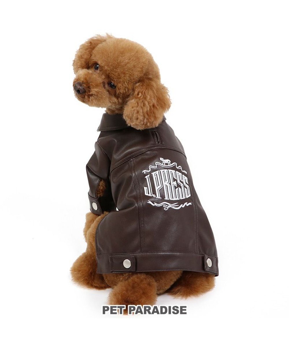 PET PARADISE J.PRESS フェイクレザー ジャケット 小型犬 