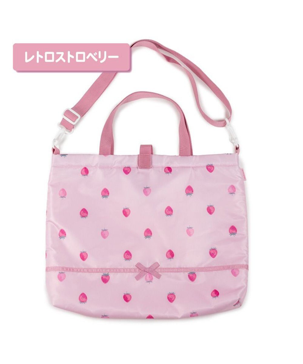 Mother garden マザーガーデン  野いちご レッスンバッグ 《レトロストロベリー柄》 