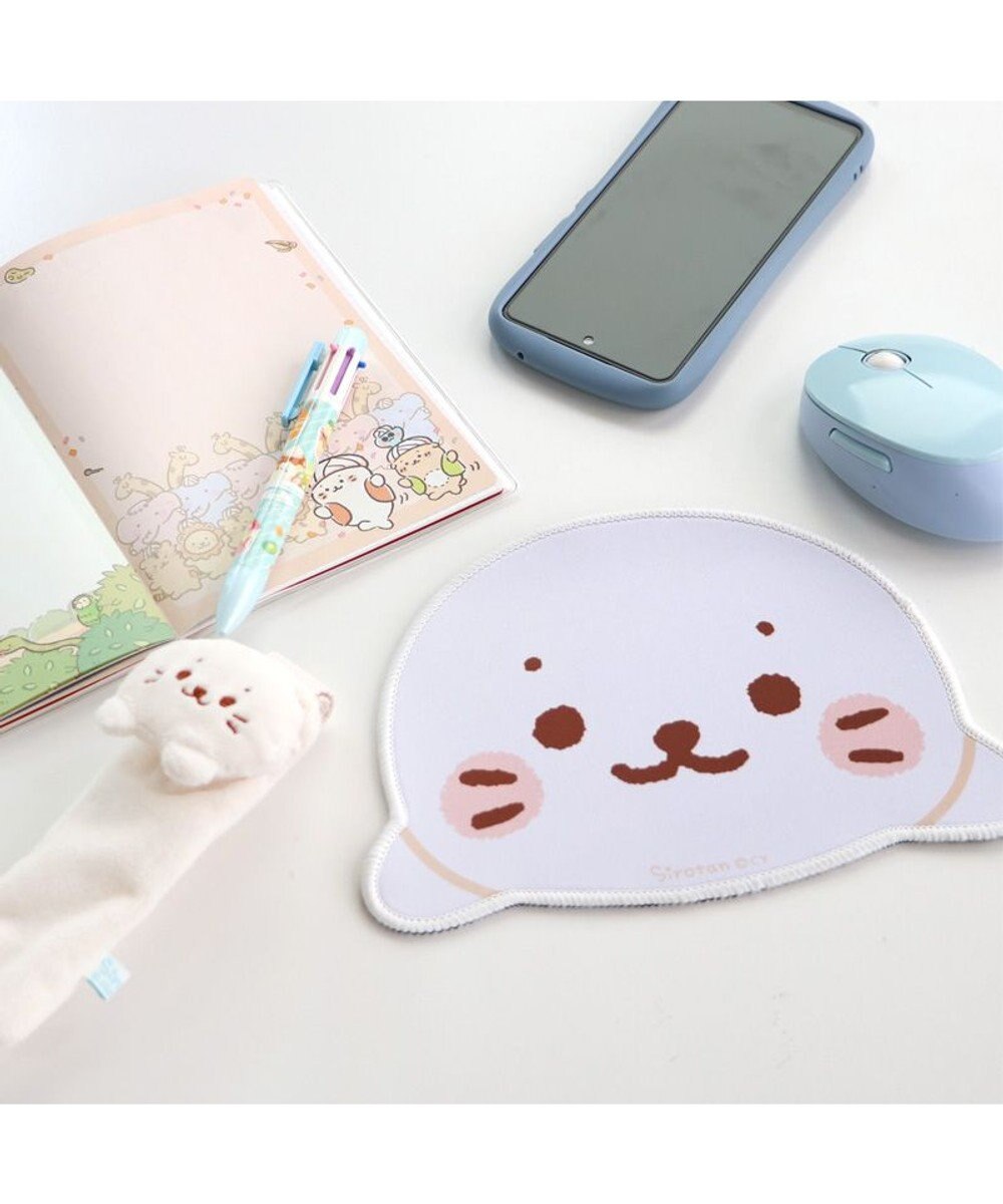 Mother garden しろたん 顔型 マウスパッド ダイカットマウスパッド 