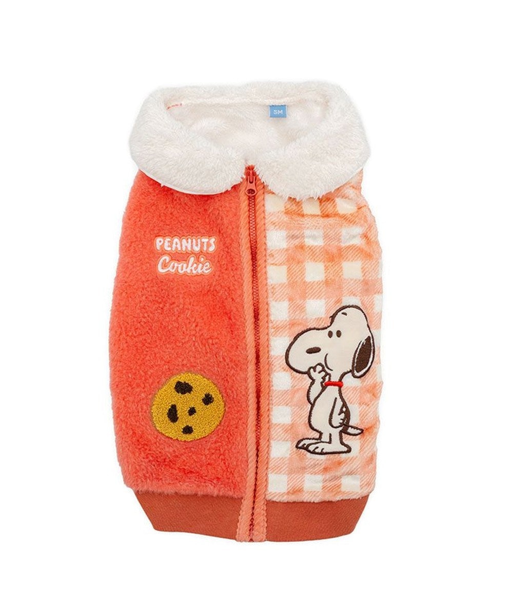 PET PARADISE スヌーピー ボア ジップベスト 《クッキー柄 》 小型犬 