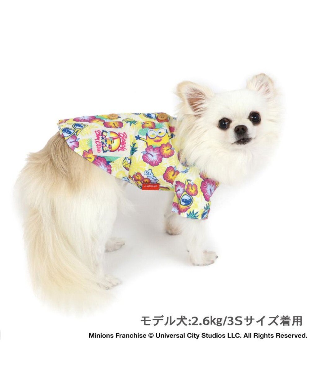 PET PARADISE ミニオン ハイビスカス柄 アロハシャツ 【小型犬】 