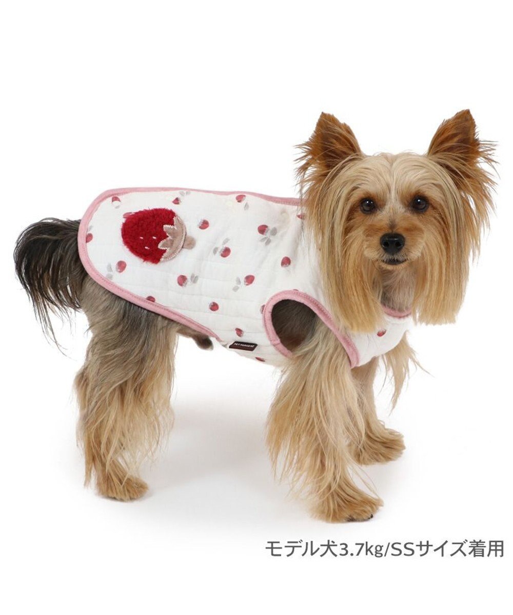PET PARADISE ペットパラダイス ふわりと キルトベスト 《苺》 超小型犬 小型犬 