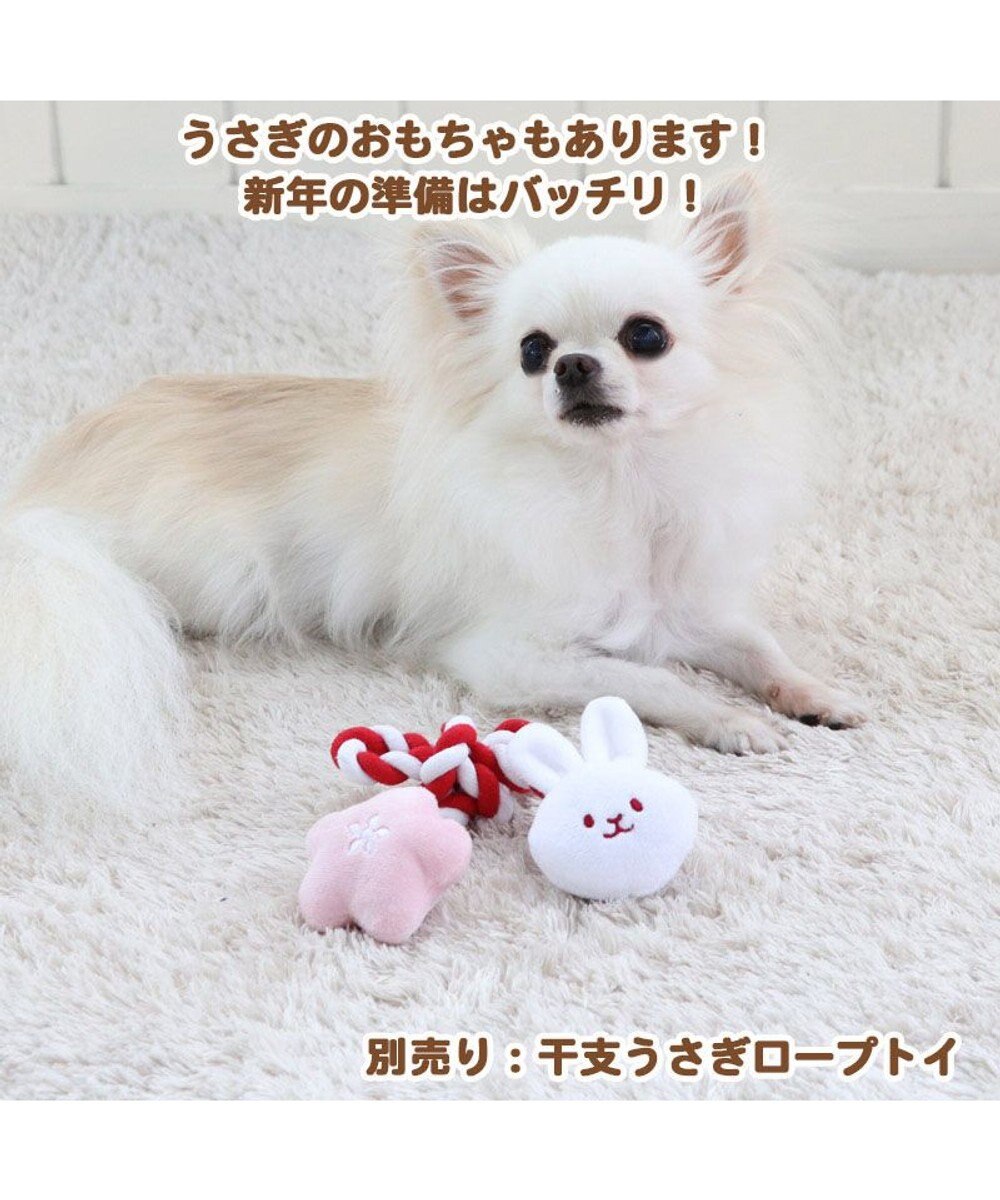 PET PARADISE 犬服 卯 犬 猫 帽子 ウサギ 【小型犬】 ピンク ホワイト 
