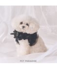 PET PARADISE cherircouture フリフリハーネス 《ブラック》 小型犬 ４Ｓ/３Ｓ