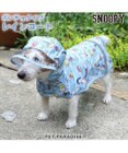 犬 レインコート ポンチョタイプ スヌーピー 透明フード 【小型犬】 フレンズ柄
