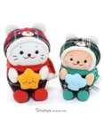 Mother garden しろたん お座り マスコット クリスマス ベア 《しろたん赤 / らっこいぬ緑》 単品