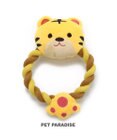 PET PARADISE 犬 おもちゃ トラ ロープおもちゃ  トイ ＴＯＹ 虎 とら お正月 年賀状 干支 音が鳴る ぬいぐるみ ボール ロープ オモチャ 玩具 小型犬 おもちゃ 猫 かわいい おもしろ インスタ映え