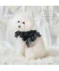 PET PARADISE cherircouture ツイード ベストハーネス 《ブラック》 ４Ｓ/３Ｓ