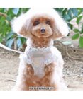 PET PARADISE 犬 ハーネス メッシュ ベスト ハーネス 【Ｓ】 小花柄／マリン