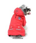 PET PARADISE 犬 服 J.PRESS 綿入り コート 【小型犬】 フライトコート レッド
