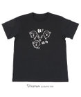 Mother garden 【ネット店限定】しろたん Tシャツ 半袖  《散！磁力柄》 黒色　S/M/L/XL レディース メンズ ユニセックス 男女兼用  コットン 綿  あざらし アザラシ かわいい キャラクター 半袖Ｔシャツ マザーガーデン 父の日ギフト