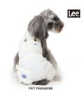 PET PARADISE Ｌｅｅ ホワイトデニム オーバーオール 小型犬