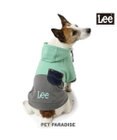 PET PARADISE Lee バイカラー フード付きパーカー 《グリーン》 小型犬