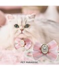 PET PARADISE ディズニー マリー 大リボン 猫首輪 S / M