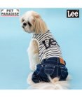 PET PARADISE Lee 鹿の子 ボーダー パンツつなぎ 小型犬