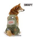 PET PARADISE スヌーピー ビーグルスカウト オーバーオール 《キャンプ柄》 中型犬