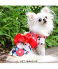 PET PARADISE 犬の服 夏 犬服 浴衣 椿柄 赤  【小型犬】