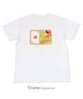 Mother garden しろたん Tシャツ 半袖  《お弁当柄》 白色 ユニセックス