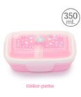 Mother garden マザーガーデン 野いちご 1段お弁当箱 4点ロックドーム型  《花リボン柄》
