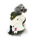 PET PARADISE 犬 服 リサとガスパール ポンチョ 【小型犬】 マフラー付き 音符