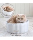 PET PARADISE 猫 ベッド おしゃれ 丸型 カドラー (30cm)