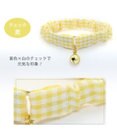 PET PARADISE 猫 首輪 シュシュ 【小】【中】 カーキ マスタード チェック桃 黄 花柄 桃 青