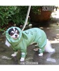PET PARADISE スヌーピー フルカバーレインコート  スヌード付き 《ビーグルスカウト柄》 小型犬