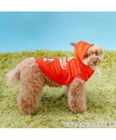 PET PARADISE スヌーピー 野球パーカー 《 ビンテージ 柄》 オレンジ 小型犬