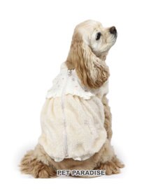 PET PARADISE ペットパラダイス ボア ジップベスト 《お花》 中型犬 大型犬
