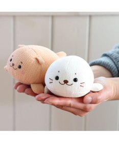 Mother garden しろたん ちりめん ちびマスコット 《しろたん/らっこいぬ》単品