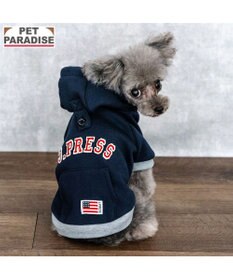 PET PARADISE J.PRESS ロゴ 裏起毛 パーカー 小型犬