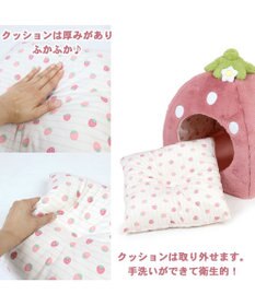 PET PARADISE ペットパラダイス くすみ苺 ハウス M (38×38×40cm) 超小型犬