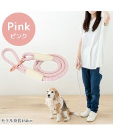 PET PARADISE ペットパラダイス ロープ リード ピンク　M～Ｌ 大型犬