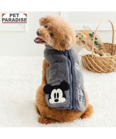 PET PARADISE ディズニー ミッキーマウス 白黒ジップベスト 小型犬