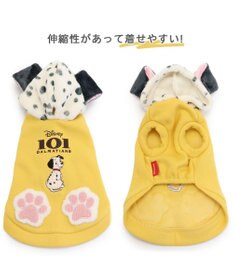 PET PARADISE 犬 服 秋冬 ディズニー １０１匹わんちゃん パーカー 【小型犬】 イエロー グレー