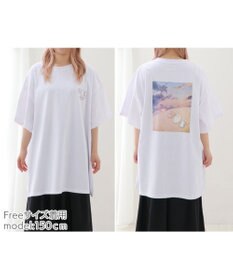 Mother garden しろたん ビッグ Tシャツ 《夕焼け》 ユニセックス