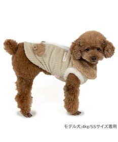 PET PARADISE ペットパラダイス くまちゃん 背中開き ジップ ベスト 小型犬
