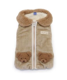 PET PARADISE ペットパラダイス くまちゃん 背中開き ジップ ベスト 小型犬