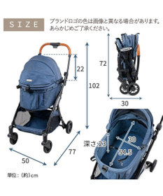 PET PARADISE smooca ネオ ワンロック ペットカート《デニム調》