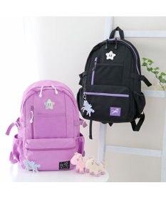 Mother garden マザーガーデン ユニコーン キッズ リュック パープル リフレクターキーホルダー付き