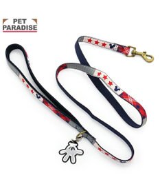 PET PARADISE ディズニー リード ミッキーパッチワーク柄 SS-S