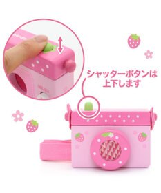 Mother garden マザーガーデン 木製おもちゃ いちごのカメラ