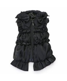 PET PARADISE cherircouture リボン ギャザーベスト 《ブラック》 小型犬