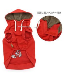 PET PARADISE スヌーピー カレッジロゴ パーカー 《レッド》 小型犬