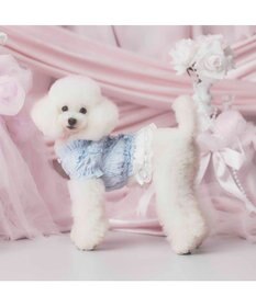PET PARADISE cherircouture フリルシャツ 《ライトブルー》 小型犬