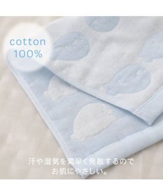 Mother garden しろたん いっぱい柄 6重ガーゼ バスタオル