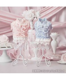 PET PARADISE cherircouture フリルシャツ 《ライトブルー》 小型犬