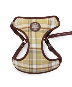 PET PARADISE J.PRESS ハーネス＆リード フランネル 《チェック柄》 ３S 超小型犬