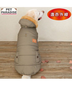 PET PARADISE ペットパラダイス 防寒コート 《千鳥柄》 中型犬 大型犬